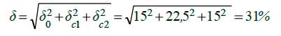 Формула  Погрешность в условиях измерения для ЭС0202