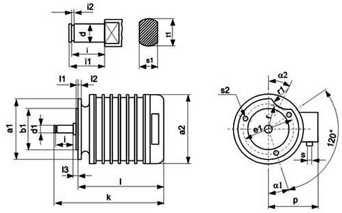 Схема - конструкция и подключение асинхронного электродвигателя KK 1405-4H