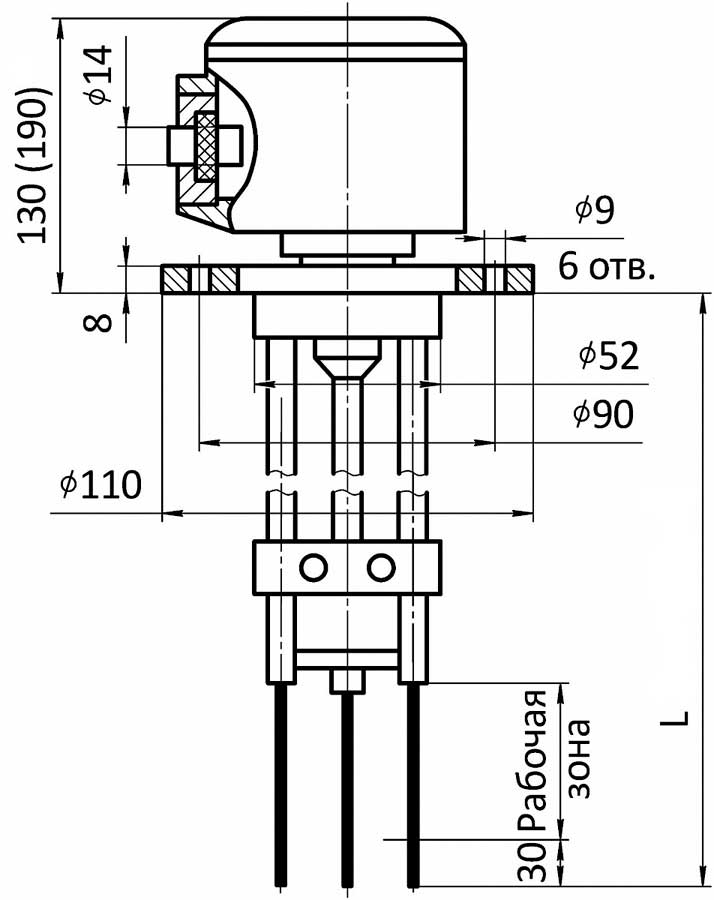Общий вид, габаритные и установочные размеры СУС-113Р(Б)