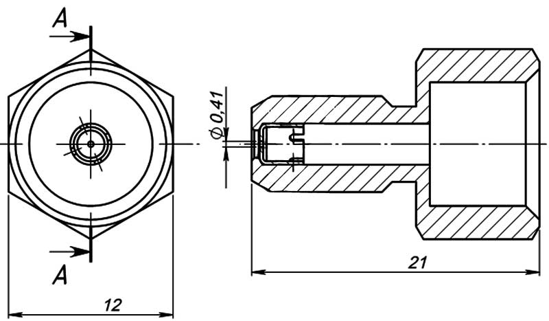Конструктивная схема газовых форсунок для газовой колонки Beretta Idrabagno AQUA