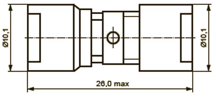 Габаритные размеры розетки кабельной прямой СР-50-275 ФВ