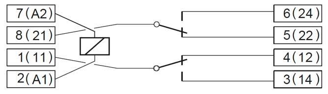 Схема подключения розетки Releco S2-B